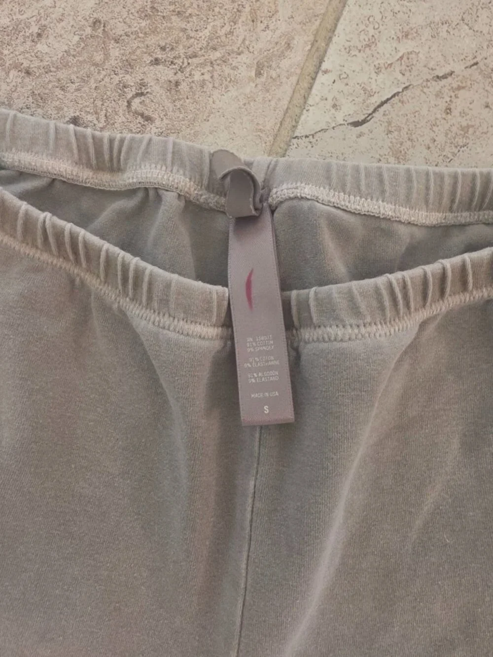 Skims Beige Neutral Cotton Blend Bike Shorts S GUC - Picture 2 of 8